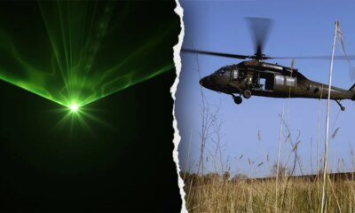 FAA investigating after 'green laser' flashed at Black Hawk helicopter