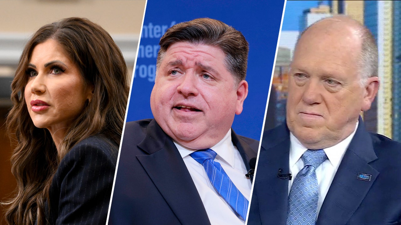 Illinois Gov. Pritzker accused of 'insulting' ICE with sanctuary policies as Noem, Angel families protest