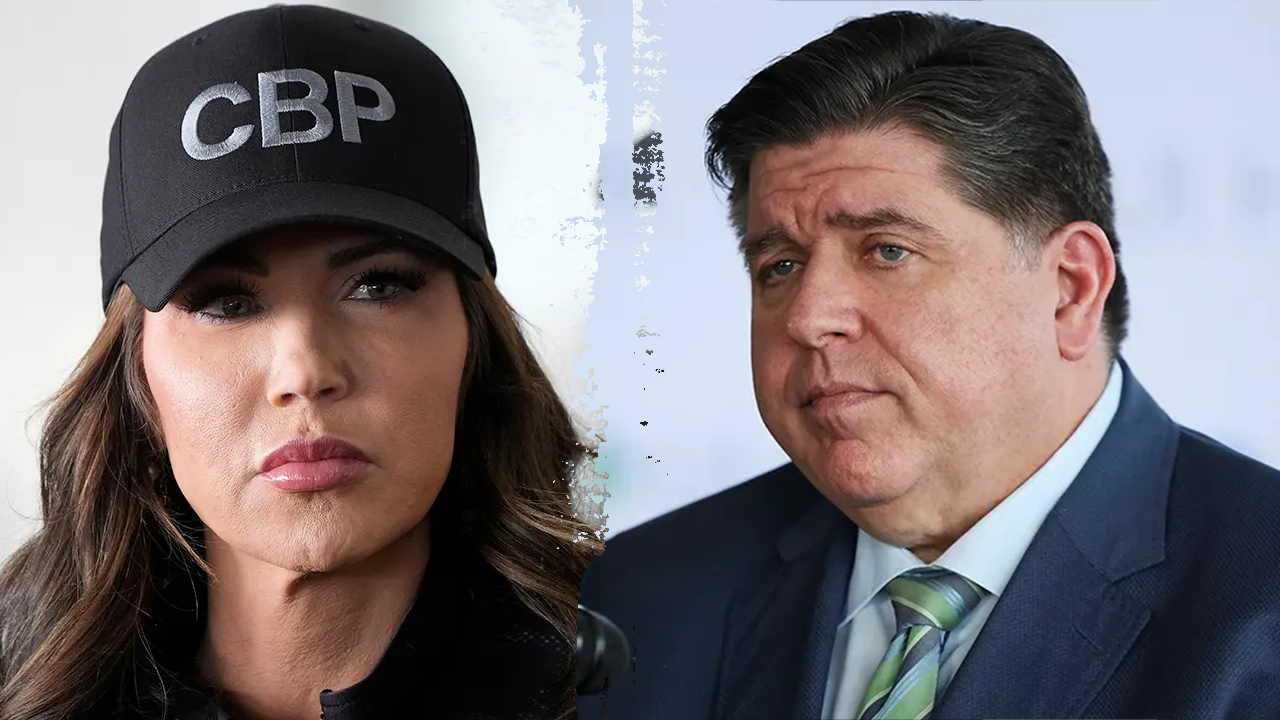 Protesters gather outside Pritzker mansion to disrupt Noem presser, only to find she was never actually there
