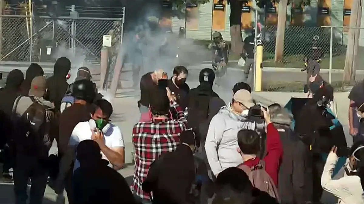 Anti-ICE clash near Chicago