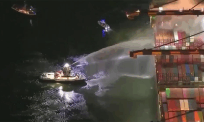 Fire on ship docked at Port of Los Angeles prompts evacuation of crew, officials say