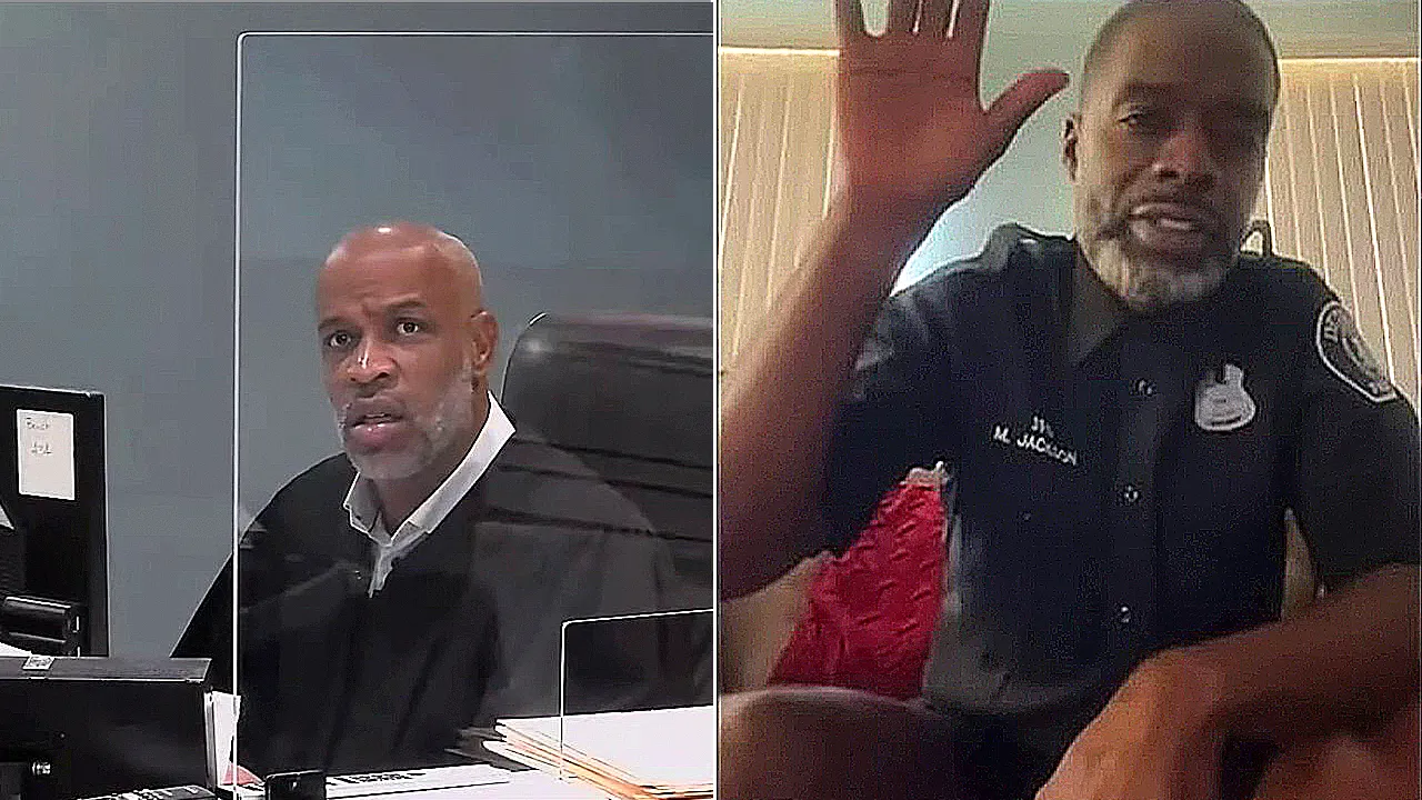 Detroit police officer appears in virtual court hearing in boxers: ‘You got some pants on, officer?’