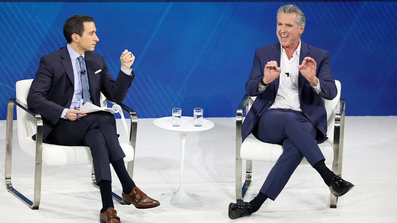 Newsom team torched for image posted in response to mocking of gov’s ‘testicle-crushing’ sitting pose