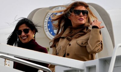 First lady Melania Trump and Usha Vance visit troops’ families in first joint visit