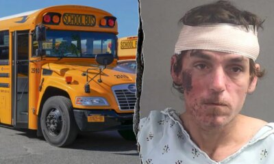 Good Samaritan stops Florida maniac attacking child with knife at school bus stop after jail release: police