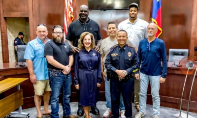 NBA legend Shaquille O’Neal sponsors former basketball player’s attempt to be tallest police officer in Texas