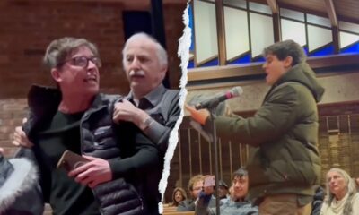 Left-wing activists storming synagogue use knee pads, adult diaper to mock Dem congressman over ICE vote