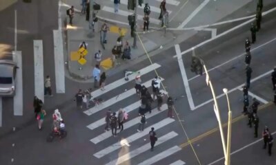 Massive student immigration protest turns violent in downtown LA; dispersal order issued: police