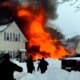 Fiery explosion destroys Massachusetts home, injures mother and 2-year-old child