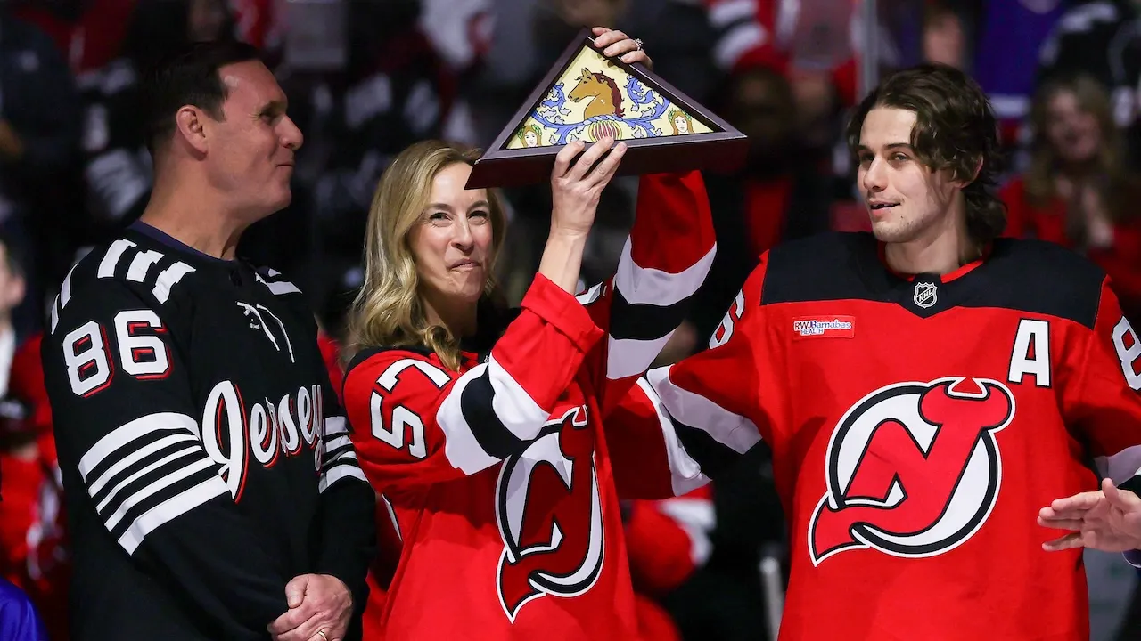 NJ Gov Mikie Sherrill booed at Devils game honoring US Olympic hockey hero Jack Hughes